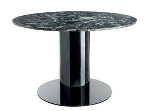 TUBE WIDE - Round marble dining table - Table by Tom Dixon