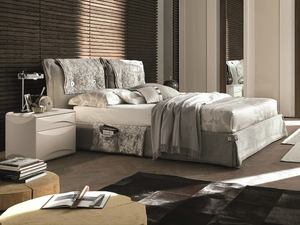 AMAMI - Upholstered fabric double bed - Bed frame by Tomasella