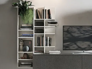 BIBLO - Floating bookcase - Cabinet by Tomasella