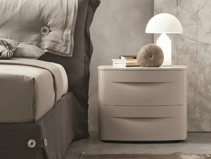 BOGART - Bedside table with drawers - Side table by Tomasella