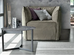 FLOWER - Fabric armchair with armrests - Armchair by Tomasella