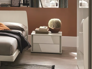 KROSS - Bedside table with drawers - Side table by Tomasella
