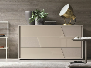 KROSS - Chest of drawers with integrated handles - drawer by Tomasella