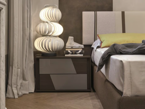 KROSS - Oak bedside table with drawers - Side table by Tomasella