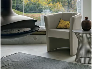 LINDA - Leather easy chair - Armchair by Tomasella