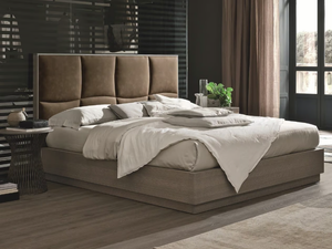 PRESTIGE - Ash double bed with high headboard - Bed frame by Tomasella