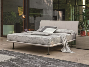 SEVEN - Upholstered fabric double bed - Bed frame by Tomasella