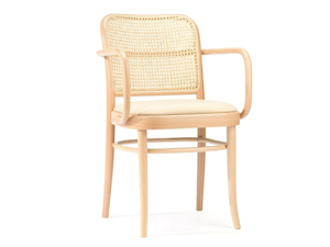 811 - Vienna straw and wooden chair with armrests - Chair by TON