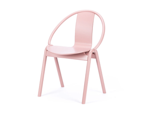 AGAIN - Stackable wooden chair with armrests - Chair by TON