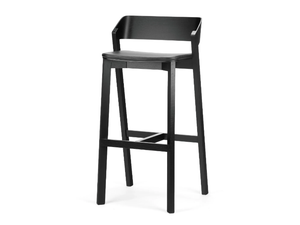 MERANO 313 403 - Wooden barstool with integrated cushion - Accessories by TON