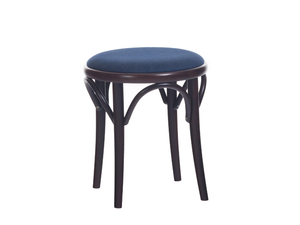 N° 60 - Wooden stool with integrated cushion - Accessories by TON