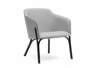 SPLIT - Easy chair with armrests - Armchair by TON