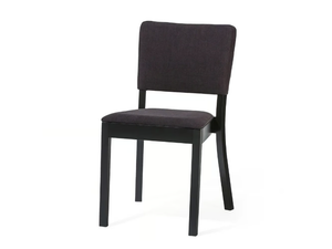 TREVISO - Stackable chair in wood and fabric - Chair by TON