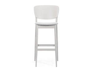 VALENCIA 313 383 - Wooden barstool with integrated cushion - Accessories by TON