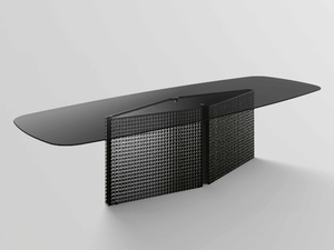 BOW - Rectangular glass table - Table by Tonelli Design