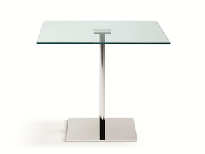 FARNIENTE ALTO - Square tempered glass table - Table by Tonelli Design