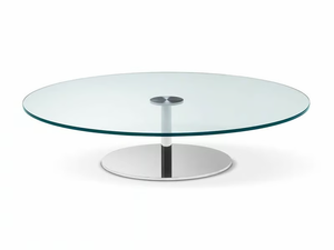 FARNIENTE - Round tempered glass coffee table - Coffee table by Tonelli Design