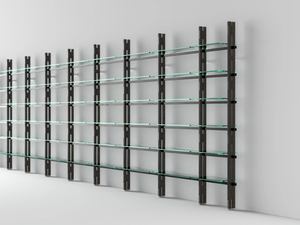 HEMINGWAY - Sectional wood and glass bookcase - Cabinet by Tonelli Design