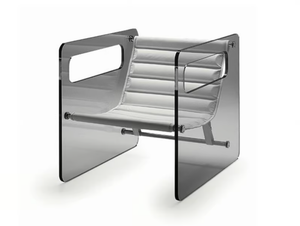 NAKED - Glass armchair with armrests - Armchair by Tonelli Design