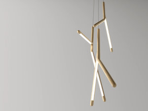 NOUM - LED wooden pendant lamp - Ceiling lamp by Tonelli Design
