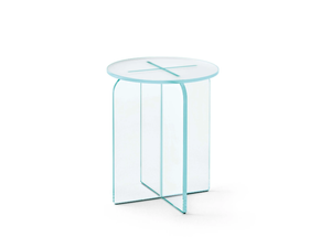 OPALINA - Glass stool / coffee table - Stool by Tonelli Design