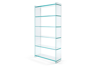 QUILLER - Glass bookcase - Cabinet by Tonelli Design