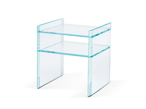 QUILLER - Side table with integrated magazine rack - Coffee table by Tonelli Design