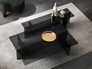 SESTANTE - Rectangular glass coffee table - Coffee table by Tonelli Design