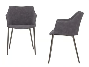 AGATA - Upholstered leather chair with armrests - Chair by Tonin Casa