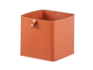 KASPAR - Tanned leather storage box - Accessories by Tonin Casa