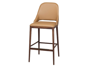MALVA - High upholstered stool with back - Stool by Tonin Casa