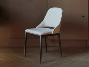 MALVA - Upholstered leather chair - Chair by Tonin Casa
