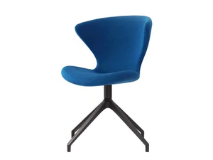 CONCEPT UPHOLSTERED - Swivel upholstered trestle-based fabric chair - Chair by Tonon