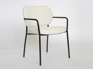 ELI - Upholstered fabric chair with armrests - Chair by Tonon