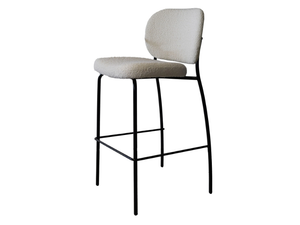 ELI UPHOLSTERED - Upholstered high fabric stool - Stool by Tonon