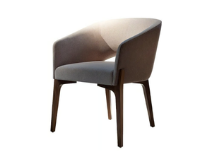 LIBRA - Fabric easy chair with armrests - Armchair by Tonon