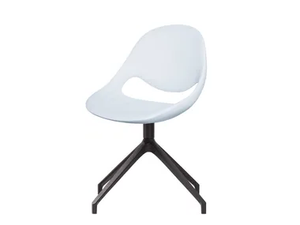 LITTLE MOON SOFT TOUCH - Swivel trestle-based polyurethane chair - Chair by Tonon
