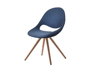 LITTLE MOON UPHOLSTERED - Upholstered fabric chair - Chair by Tonon
