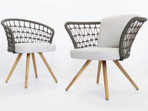 SHELLS - Garden fabric easy chair - Armchair by Tonon