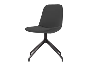 STEP UPHOLSTERED - Trestle-based leather chair - Chair by Tonon