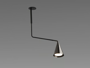 GORDON - Painted metal ceiling lamp with swing arm - Ceiling lamp by Tooy