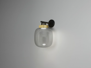 LEGIER - Blown glass wall lamp with fixed arm - Wall lamp by Tooy