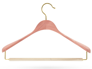ALBERTO WITH BAR - Cedarwood clothes hanger - Accessories by Toscanini