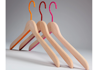 IRENE RED, FUCHSIA, ORANGE - Beech clothes hanger - Accessories by Toscanini