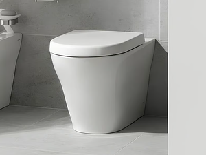 MH CW163Y - Floor mounted rimless ceramic toilet - Toilet seat by TOTO