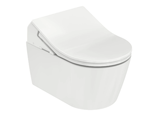 WASHLET® RX EWATER+ AUTO FLUSH - Wall-hung ceramic toilet with spray with bidet - Toilet seat by TOTO