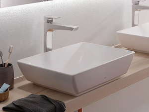 WU L1735E - Rectangular countertop ceramic washbasin - Washbasin by TOTO