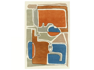 BLEU DES YEUX - Rectangular rug in wool and viscose - Rug by Toulemonde Bochart