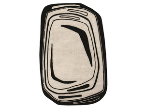 FRAGMENT - Patterned handmade oval rug - Rug by Toulemonde Bochart