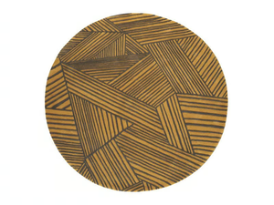 INTRECCIO - Round wool rug with geometric shapes - Rug by Toulemonde Bochart